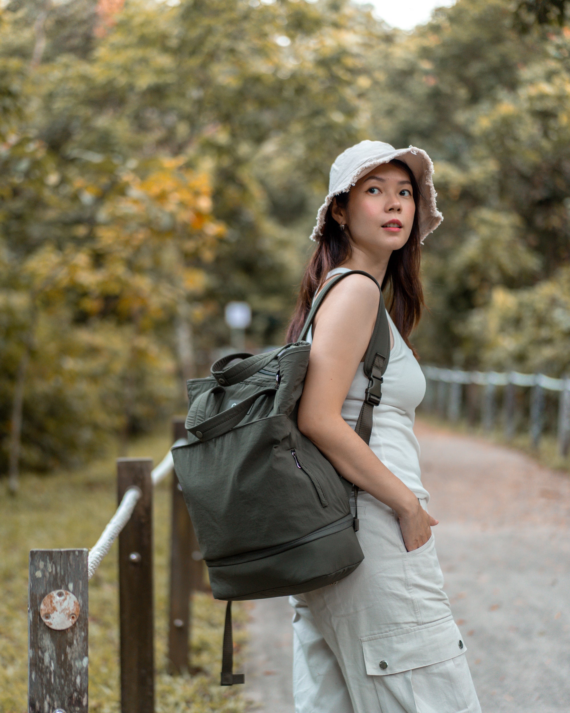 Carryall Backpack (Forest Green)